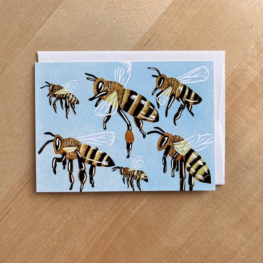 Honey Bees - Card