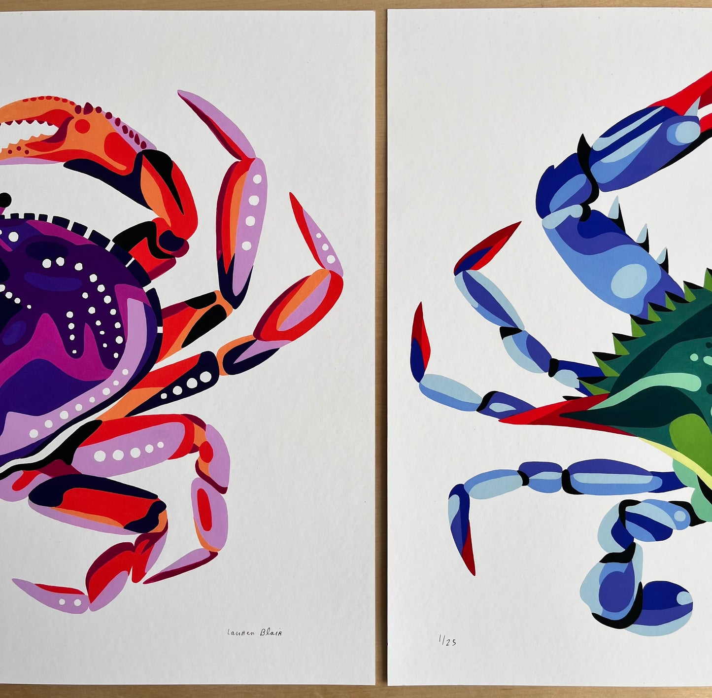 Eastern Blue Crab - Limited Edition Giclée Art Print