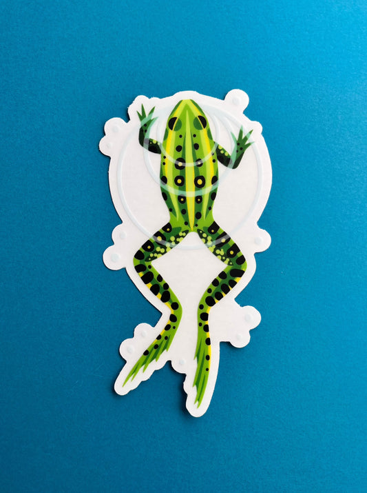 Green Bullfrog Sticker