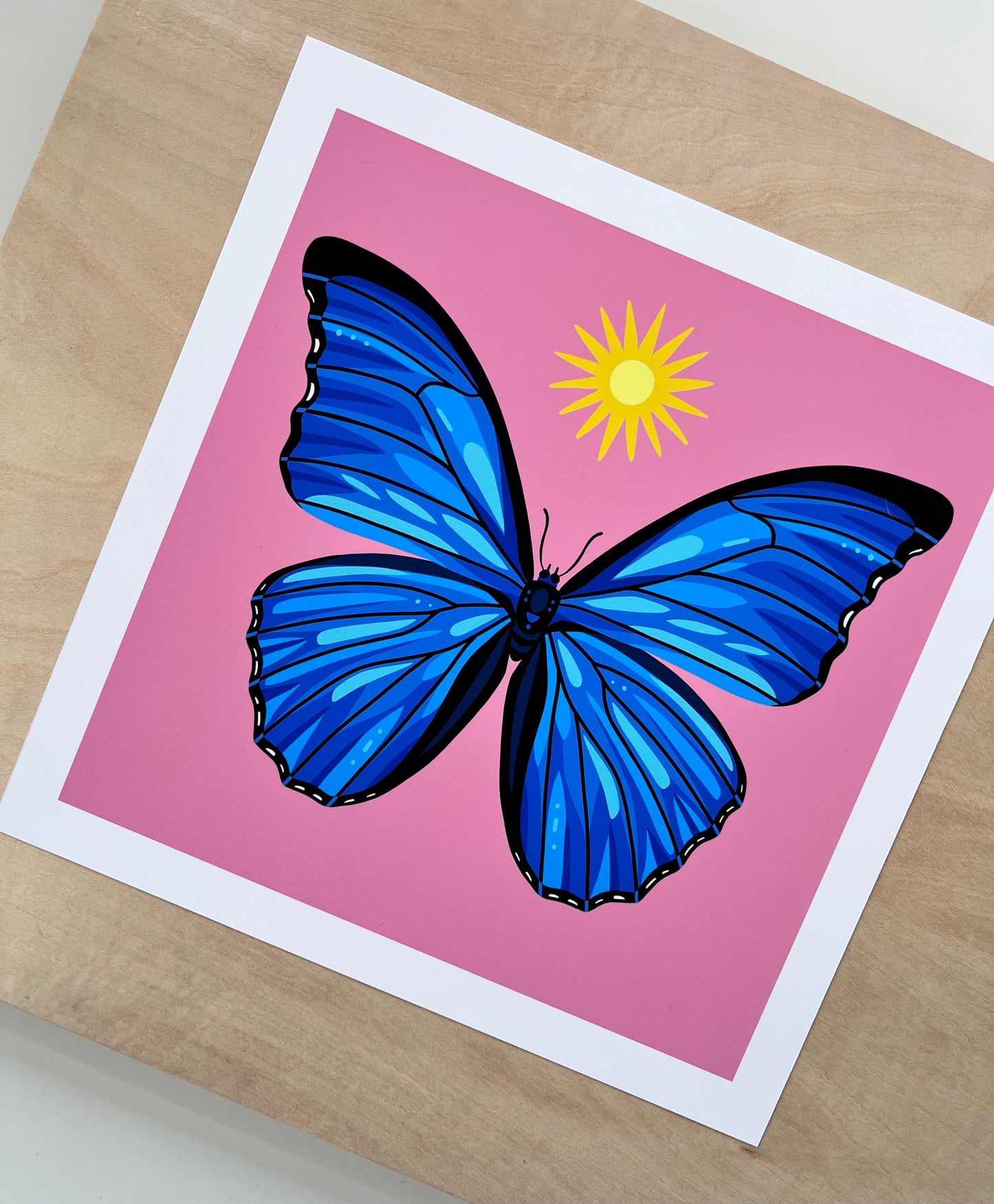 Blue Morpho Butterfly - Art Print
